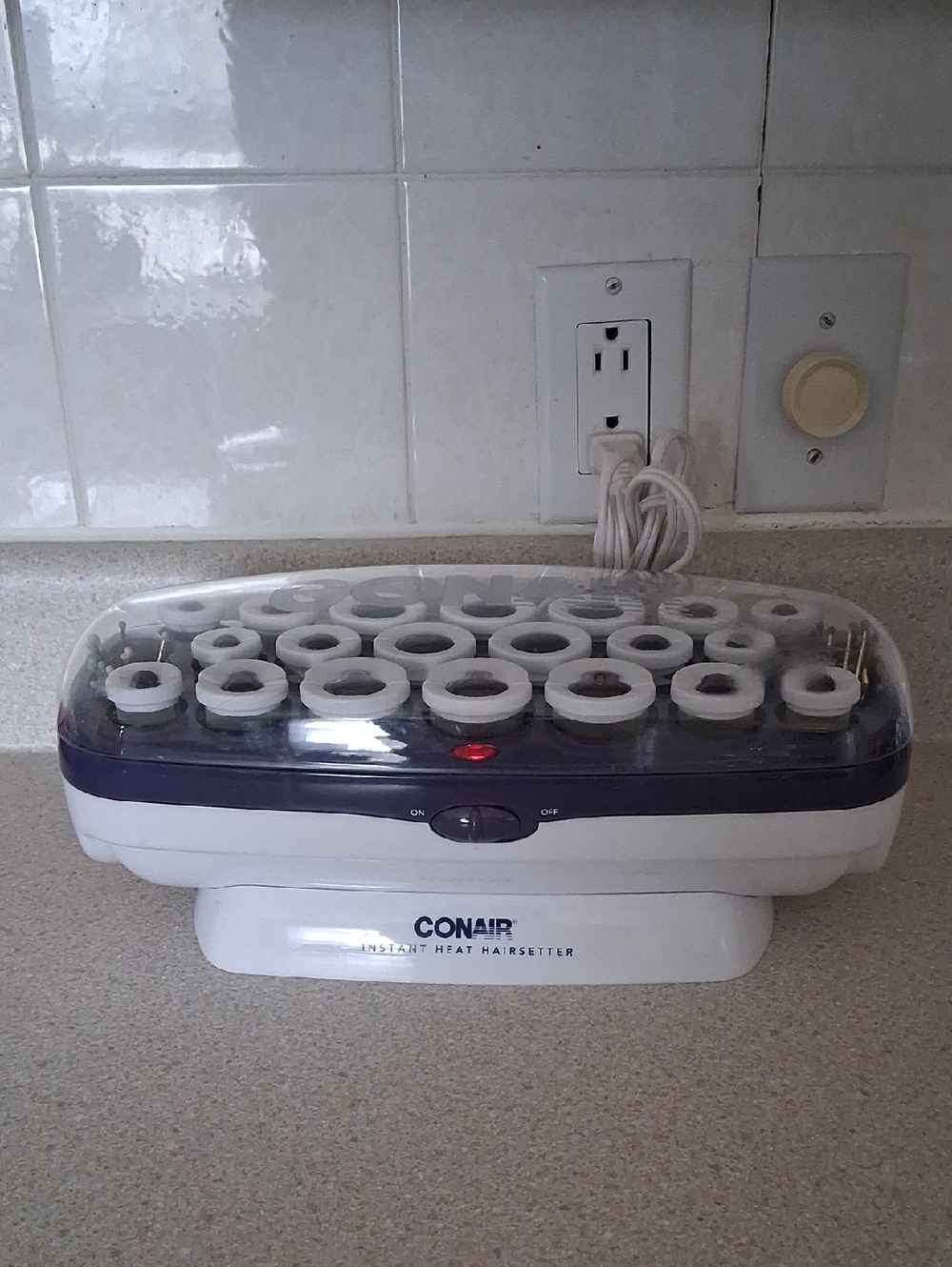 Conair Instant Heat Hairsetter - White & Purple Rollerset
